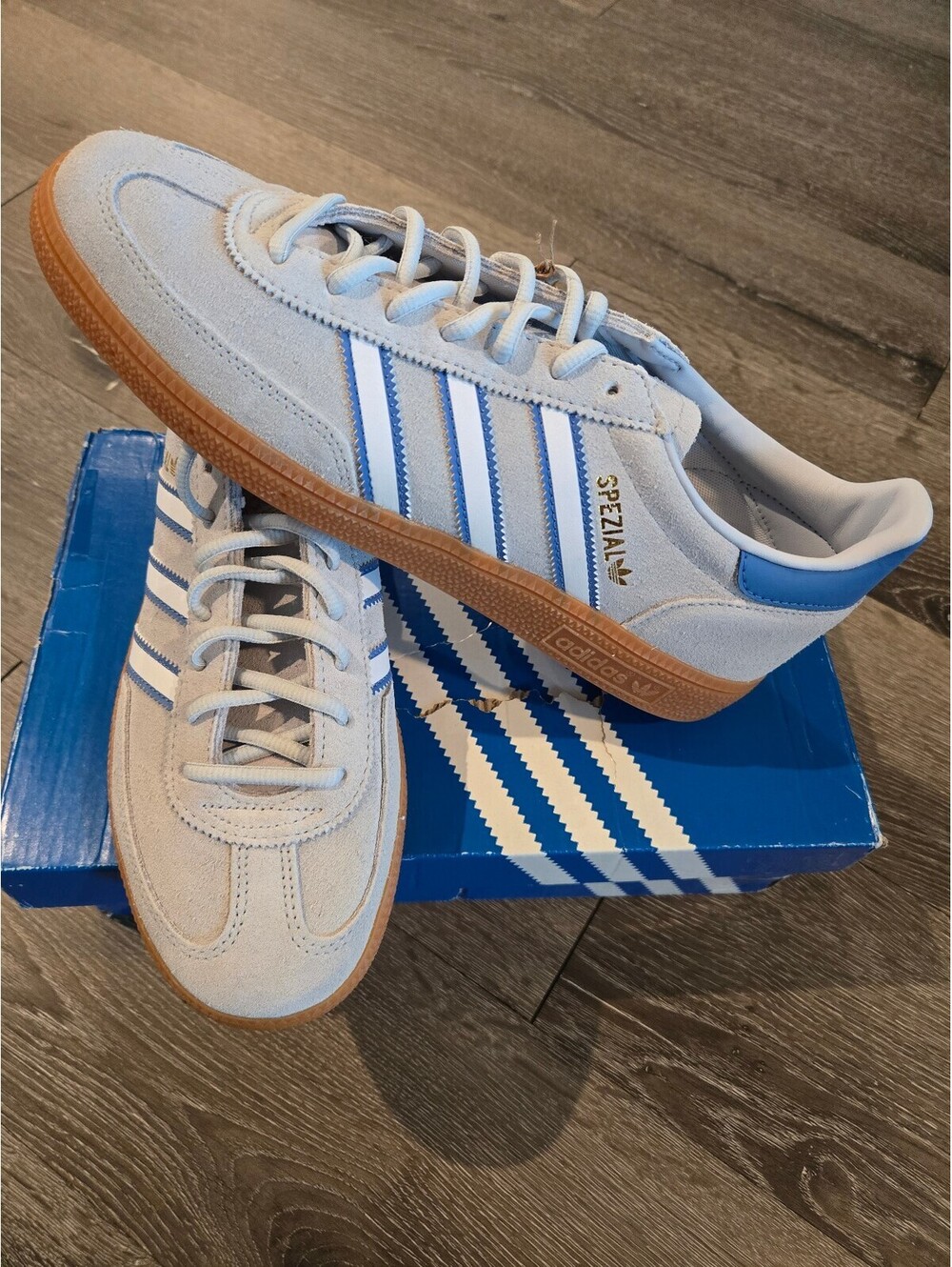 adidas Handball Spezial Halo Blue Men Size 9 JH5442 NWT
